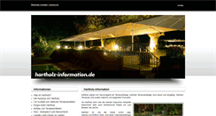 Desktop Screenshot of hartholz-information.de