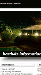 Mobile Screenshot of hartholz-information.de